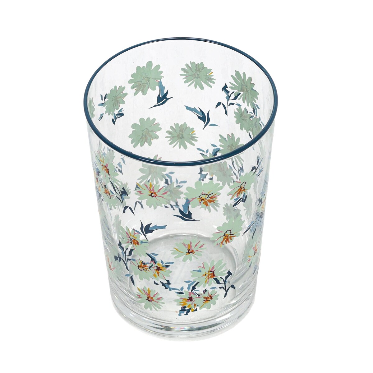 Duża szklanka w kwiatowy wzór, 510 ml