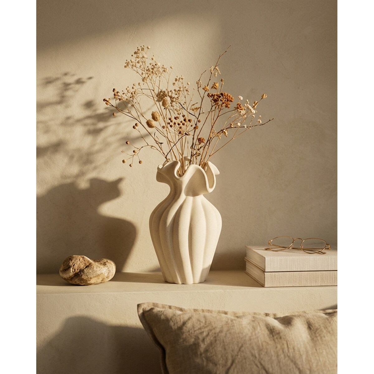 Wazon SHP PORTICO 21 cm beżowy