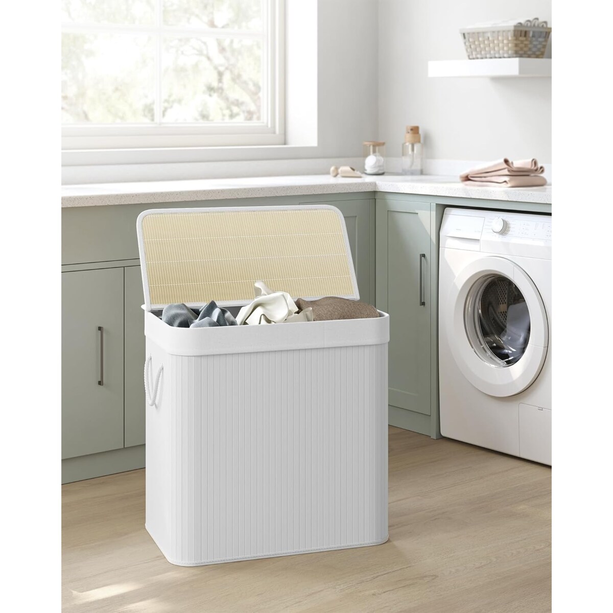 Kosz Na Pranie 60X40X61,5 Cm Biały