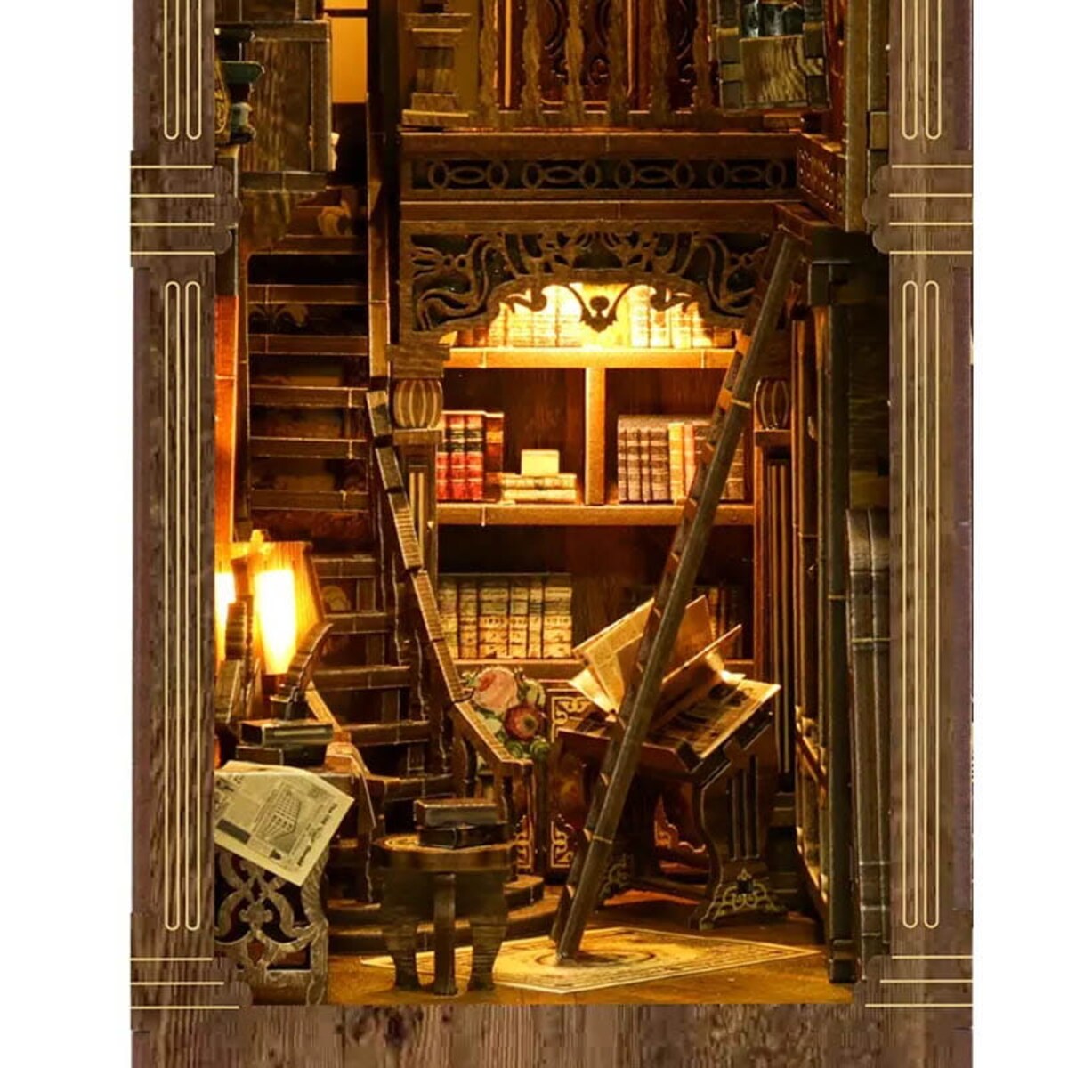 Miniaturowy domek Book Nook - Księga zaklęć ochronnych