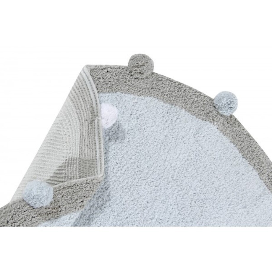 Dywan Bawełniany Bubbly Soft Blue Ø120 cm Lorena Canals