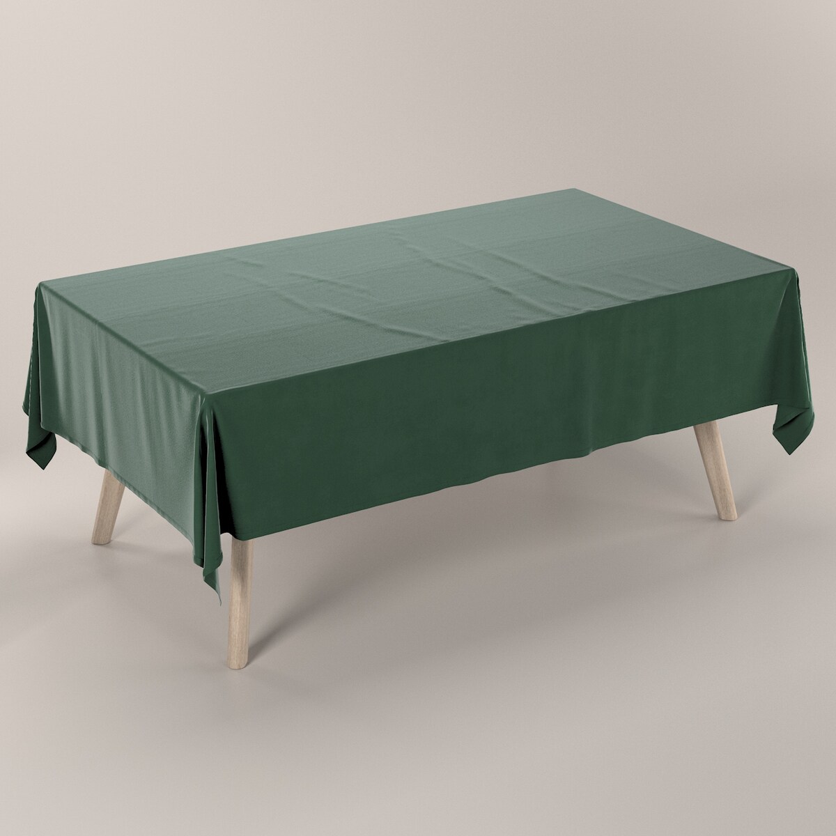 Obrus prostokątny 130 x 130 cm leśna zieleń