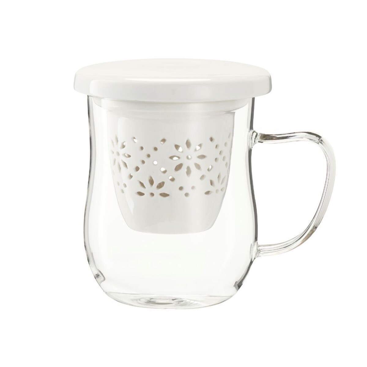 VILLA ITALIA Kubek z zaparzaczem szklany 380 ml MON CHERI
