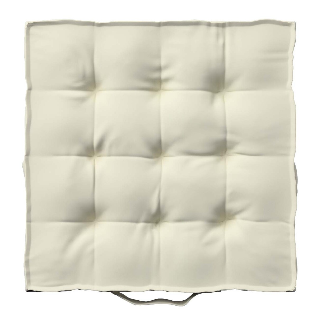 Poduszka na krzesło Kuba, śmietankowa biel, 50 x 50 x 10 cm, Velvet