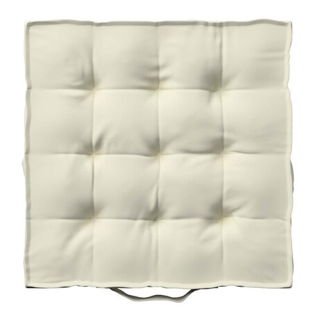 Poduszka na krzesło Kuba, śmietankowa biel, 50 x 50 x 10 cm, Velvet