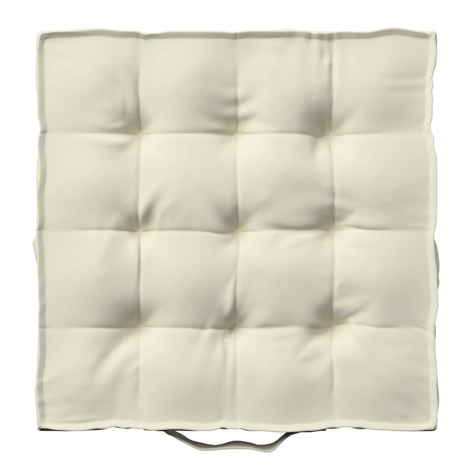 Poduszka na krzesło Kuba, śmietankowa biel, 50 x 50 x 10 cm, Velvet