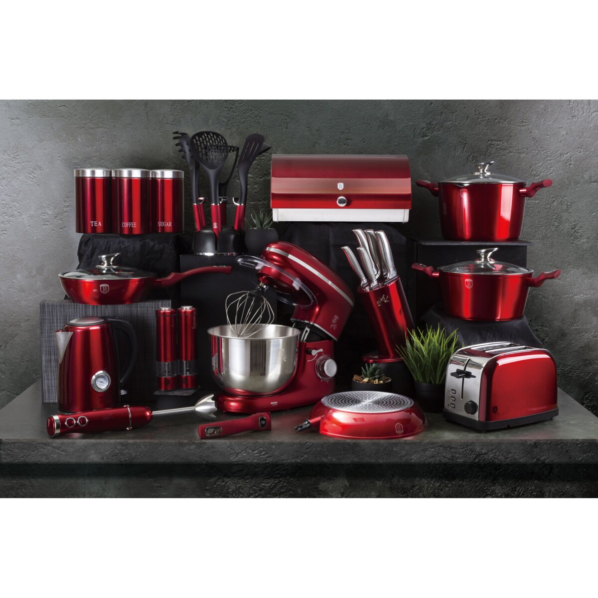 Patelnia z powłoką granitową 20cm BERLINGER HAUS Metallic Burgundy