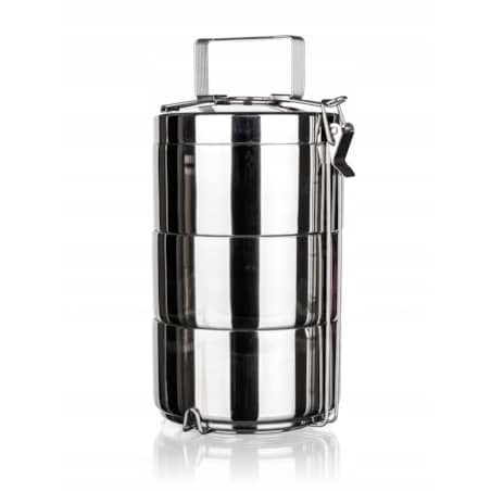 TERMOS OBIADOWY MENAŻKA pojemnik na jedzenie obiad 3 części przenoszenia