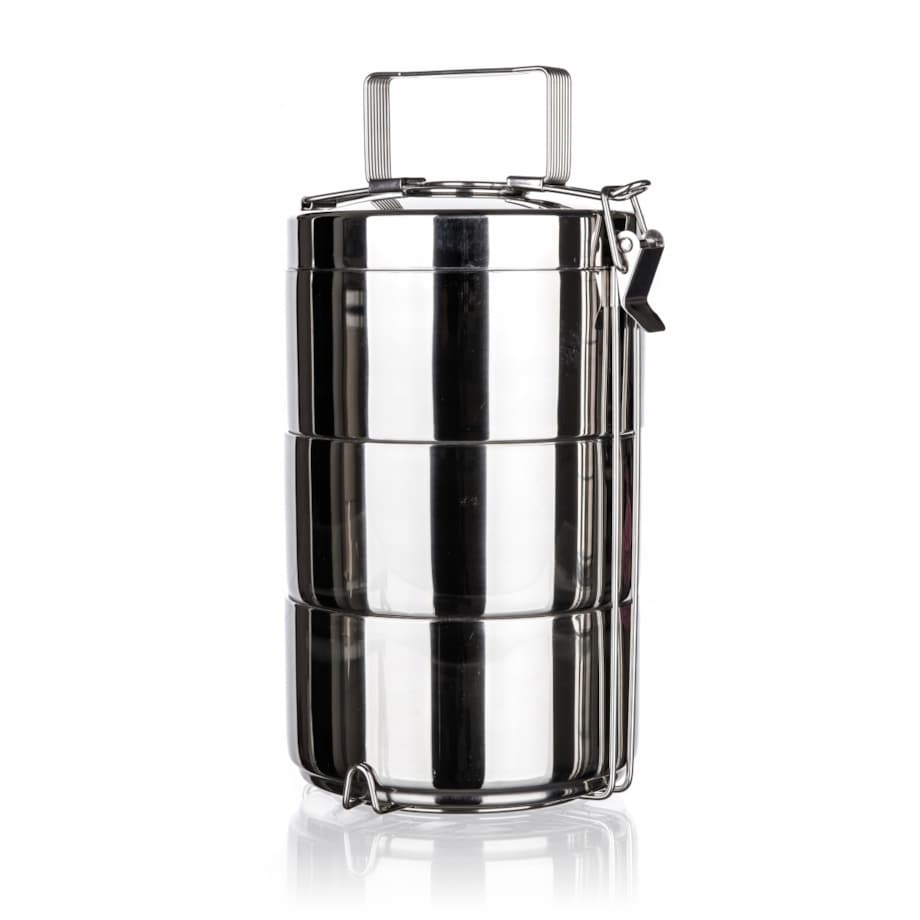 TERMOS OBIADOWY MENAŻKA pojemnik na jedzenie obiad 3 części przenoszenia