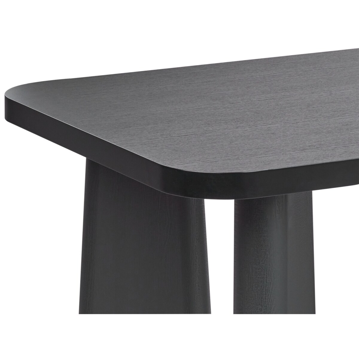 Stoł do jadalni 180 x 90 cm czarny ATLIN