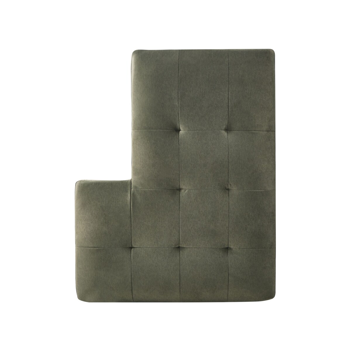 Sofa narożna lewostronna KIRUNA Welur Ciemnozielony Lewostronny