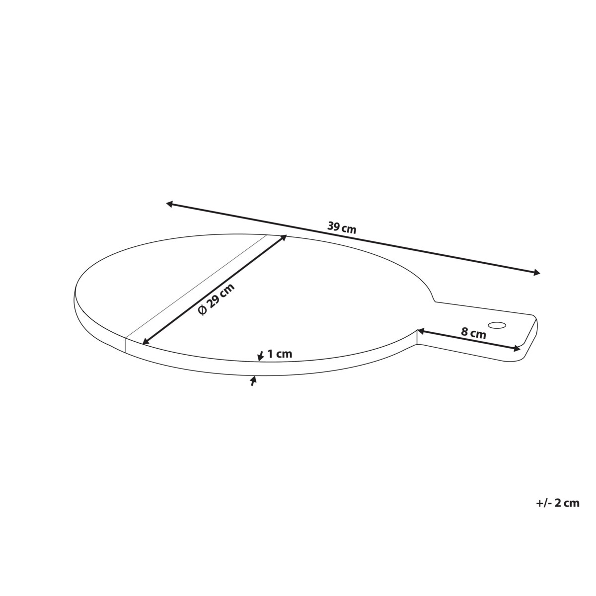 Deska do serwowania marmurowa biała ACHARNES