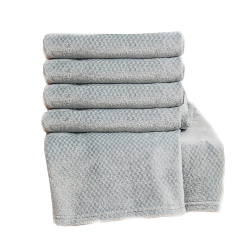 Miękki Koc Narzuta Pled na Łóżko 70 x 150 cm mikrofibra milutki Szary Willy