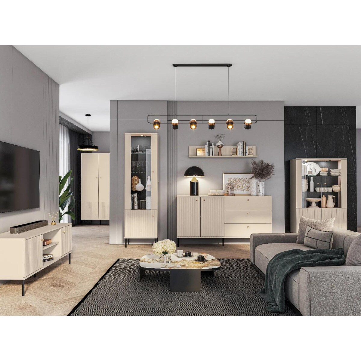 Komoda ELLEN 160 2D3S kaszmir