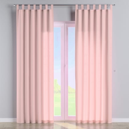 Zasłona na szelkach 1 szt. 130x260 pudrowy róż