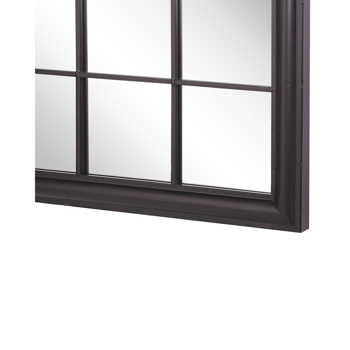 Lustro ścienne TREVOL 77 cm 130 cm Metal Czarny