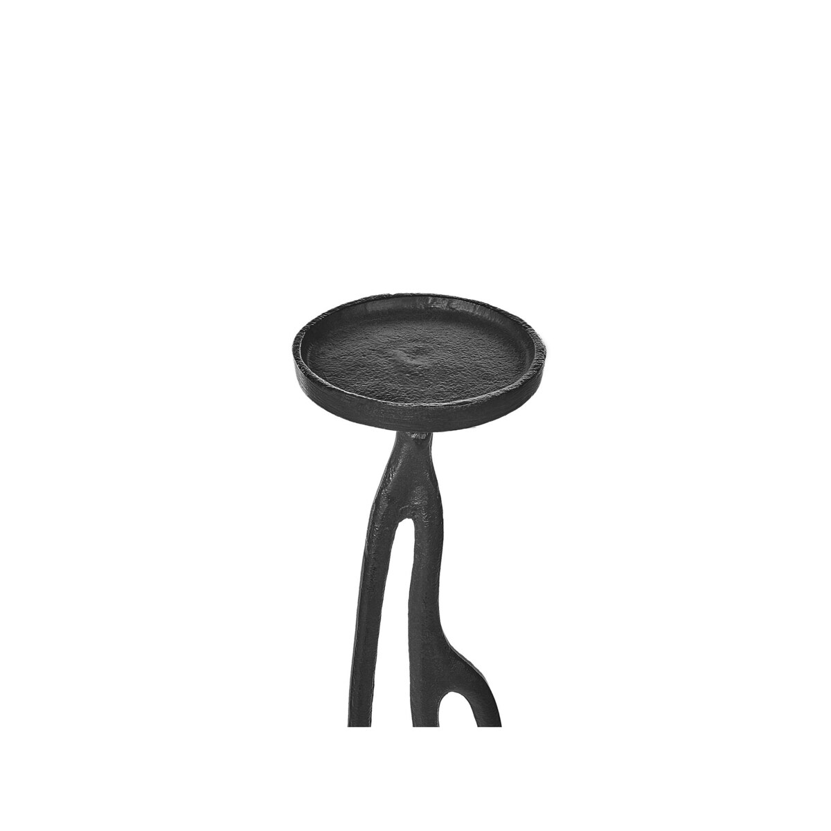 Zestaw 3 świeczników czarny BUNI