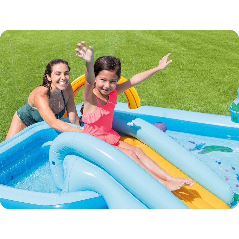 Plac zabaw basen dmuchany zjeżdzalnia Intex 57161