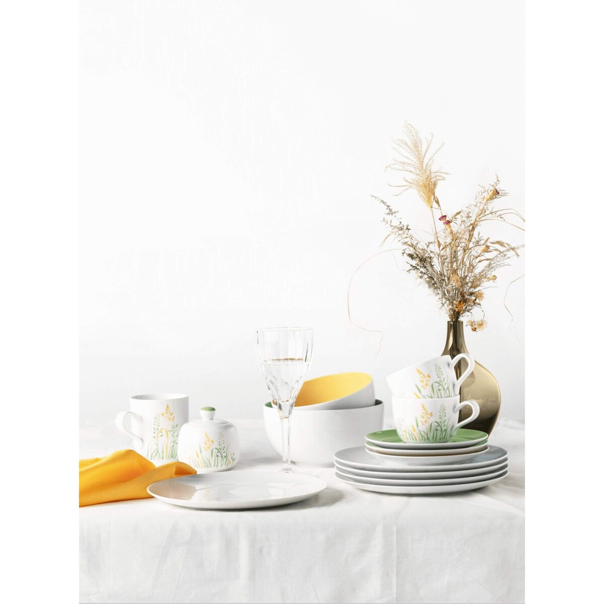 SELTMANN MEADOW GRASSES CURRY Serwis kawowy dla 6 osób