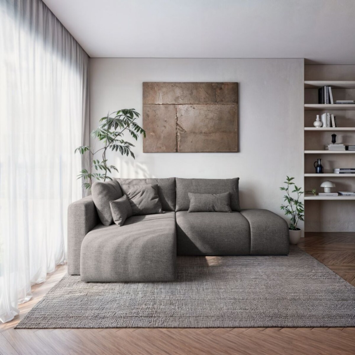 Lumine Sofa narożna - szara