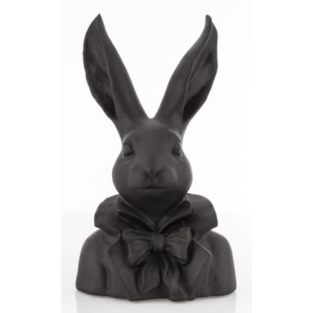 Figurka -popiersie królika 35x20x13 cm TORACE czarny