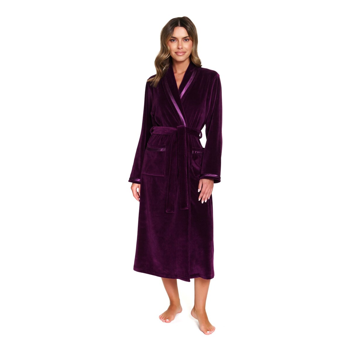 Szlafrok damski welurowy