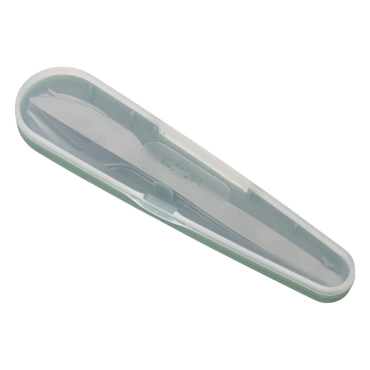 Sztućce turystyczne w etui: widelec, łyżka, nóż ze stali nierdzewnej