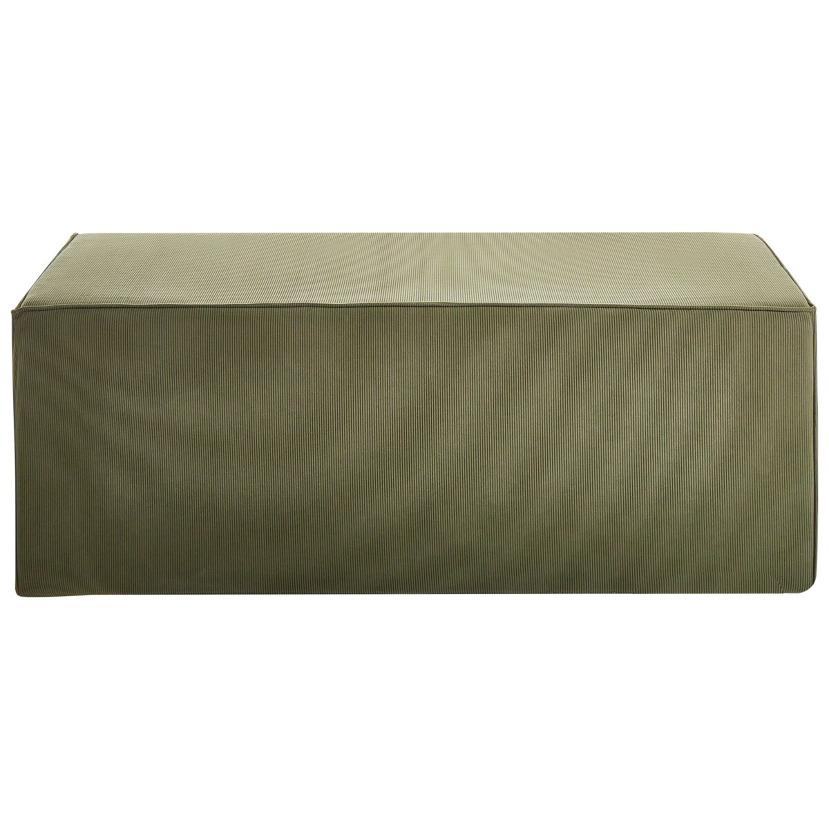 Puf sztruksowy ciemnozielony VINITA