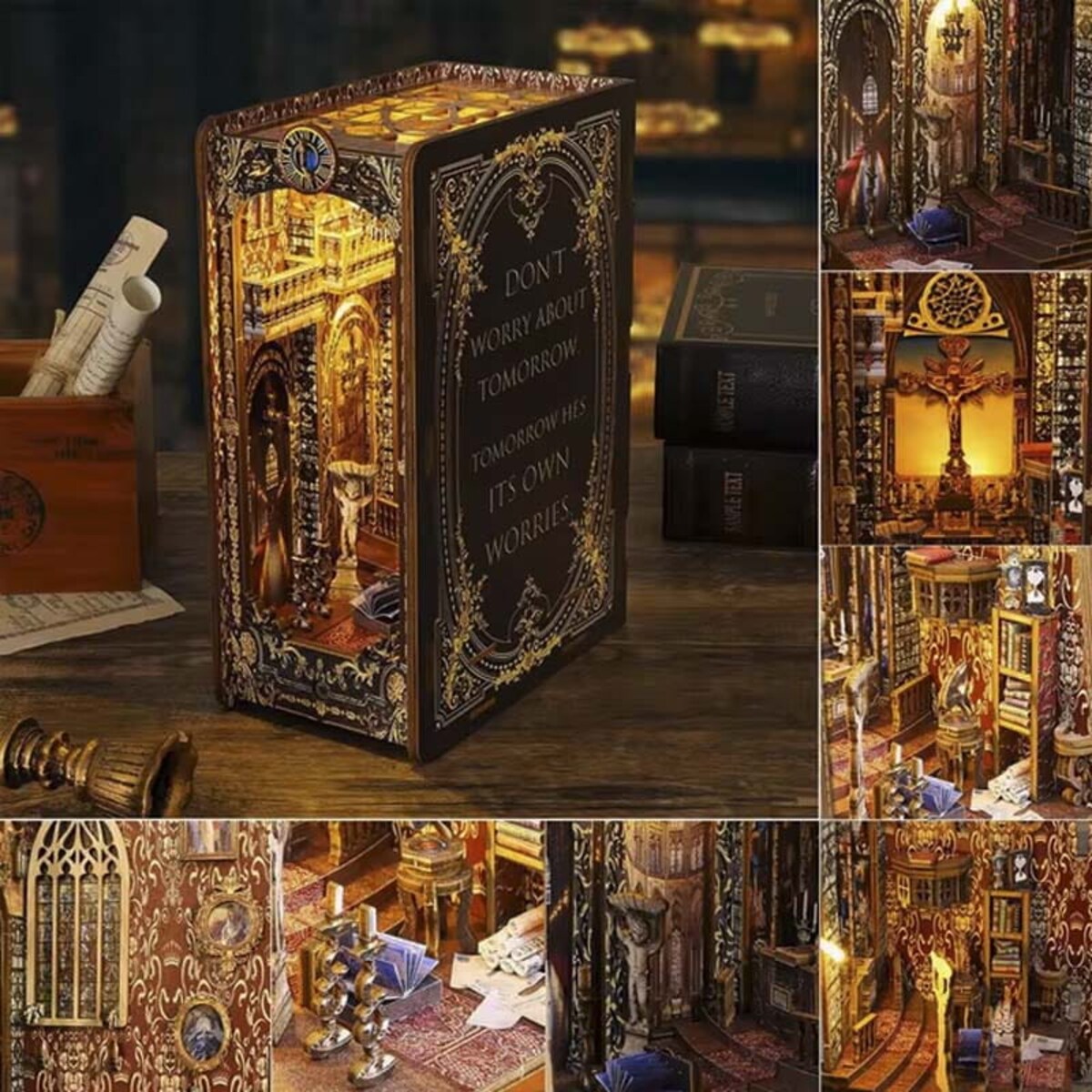 Miniaturowy domek Book Nook - Wiara i miłość