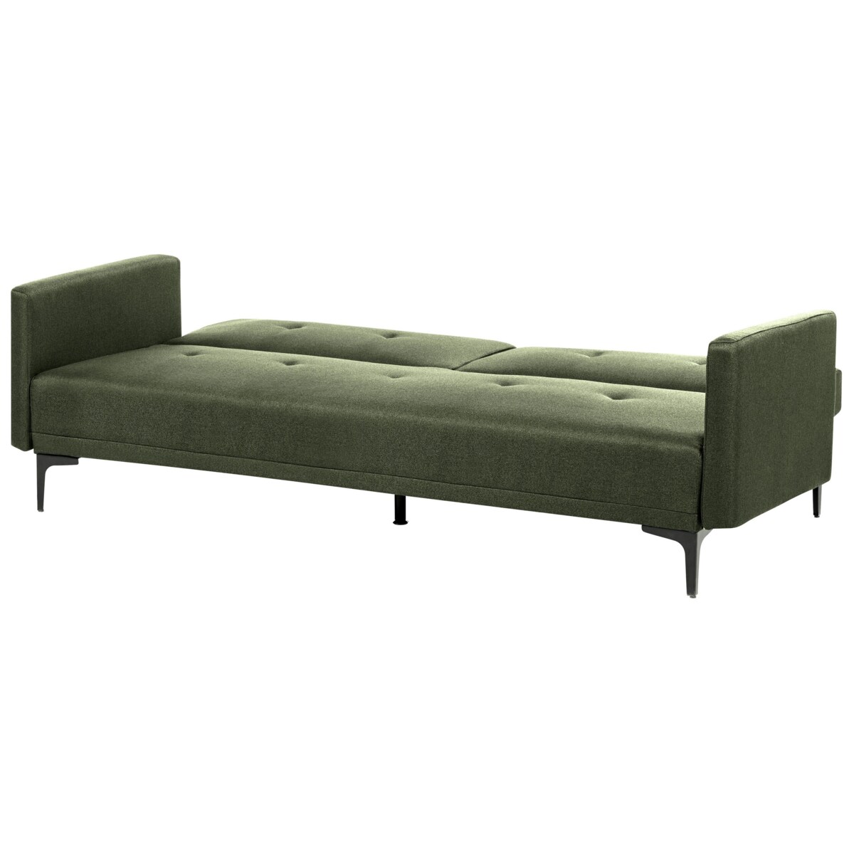 Sofa rozkładana LUCAN Ciemnozielony dla 3 osób