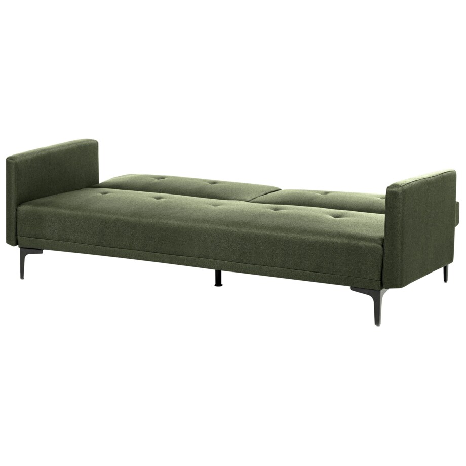 Sofa rozkładana LUCAN Ciemnozielony dla 3 osób