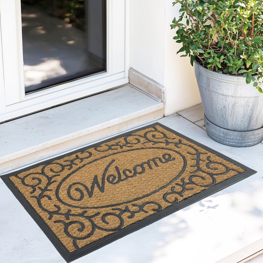 Wycieraczka Welcome 45x75 cm Panama guma-kokos