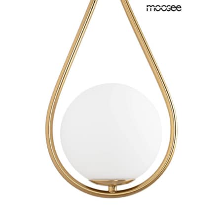 Lampa ścienna w kształcie łezki Roma MSE010400204 złota