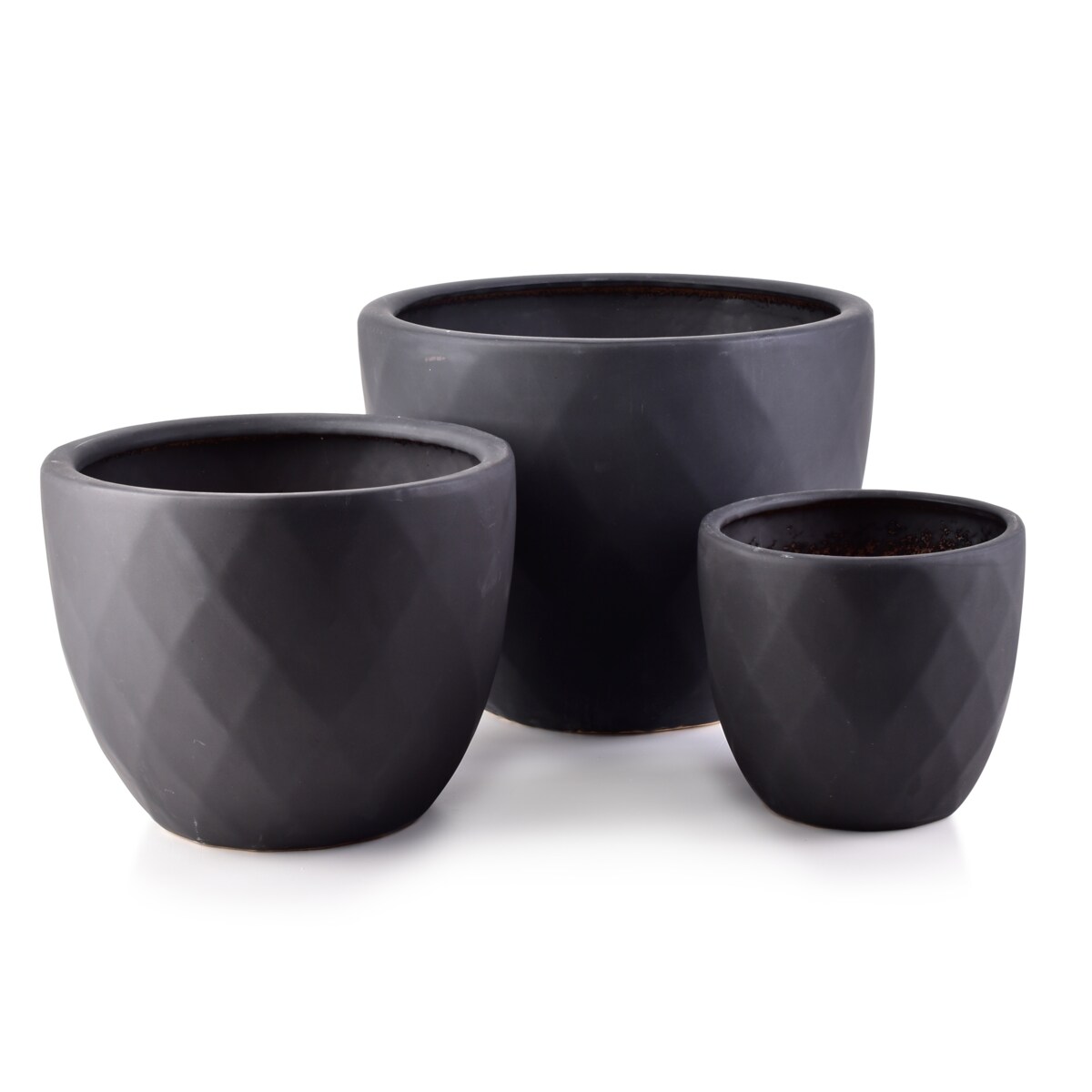 NEVA Komplet 3 osłonek CZARNY DIAMENT XL38xh32cm L30xh26cm M22xh21cm