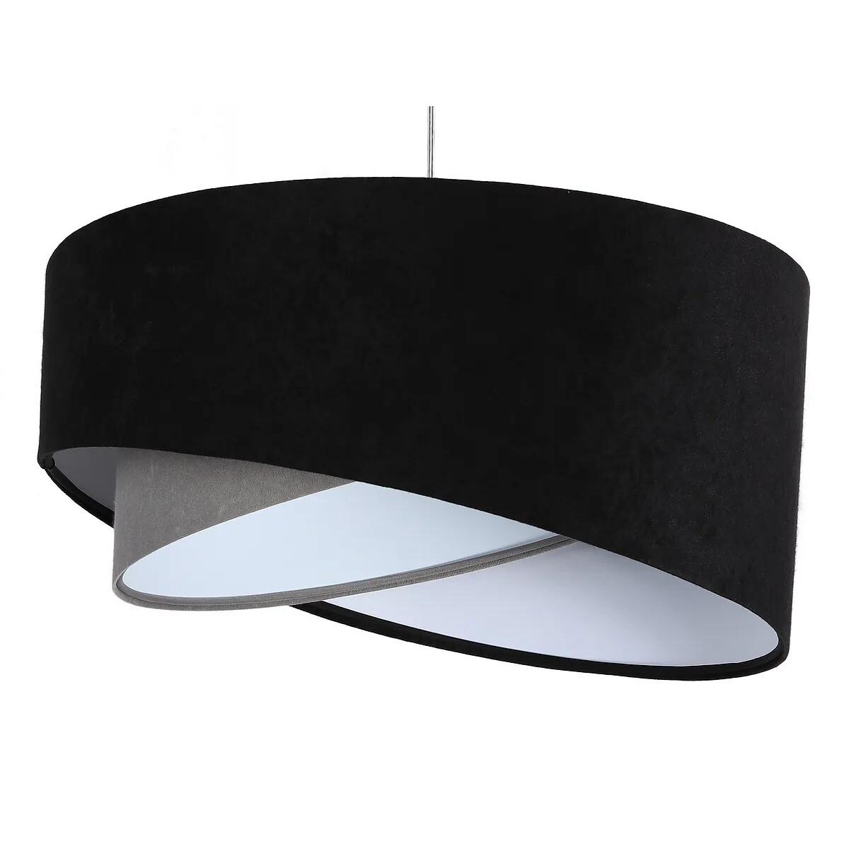 Lampa wisząca SHAPELESS czarna/szara/biała