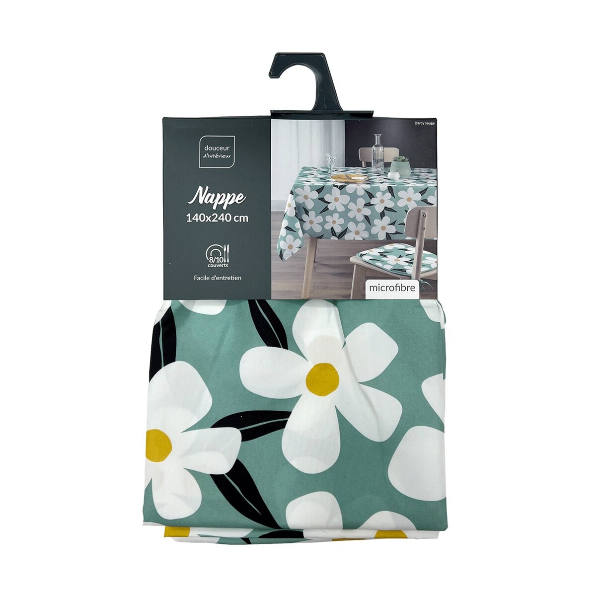 Obrus poliestrowy z nadrukiem DARCY, 140 x 240 cm