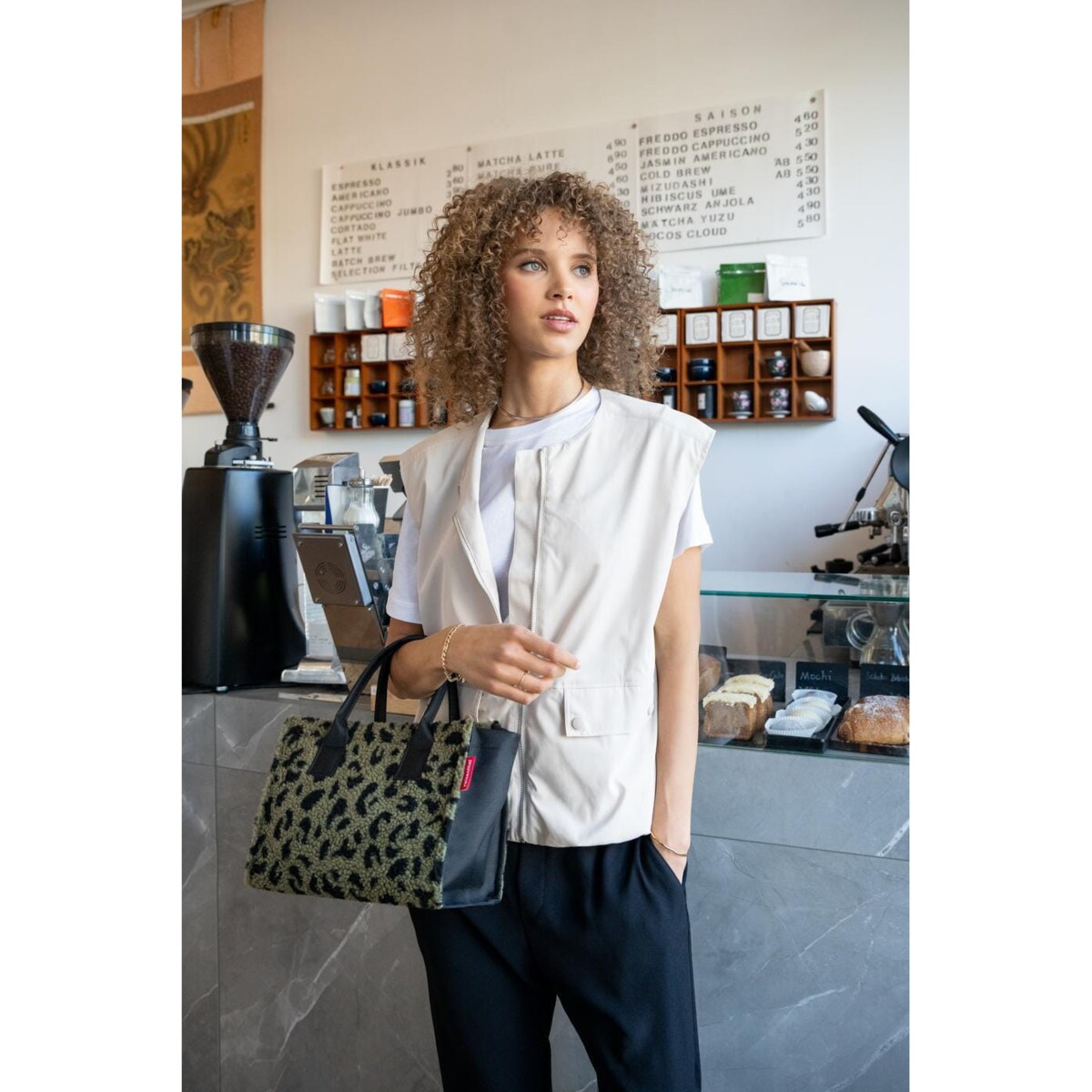 Torba DAILY SHOPPER XS, teddy leo olive