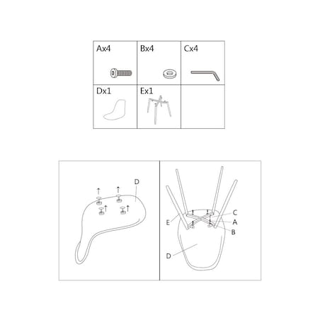 Krzesło skandynawskie TAHO