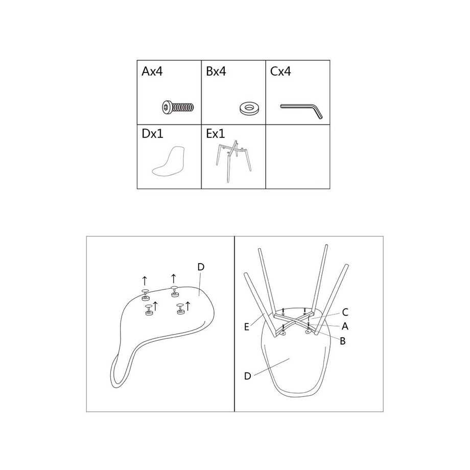 Krzesło skandynawskie TAHO