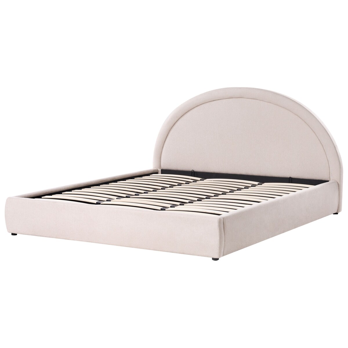 Łóżko z pojemnikiem MOUZON 180 x 200 cm Jasnobeżowy