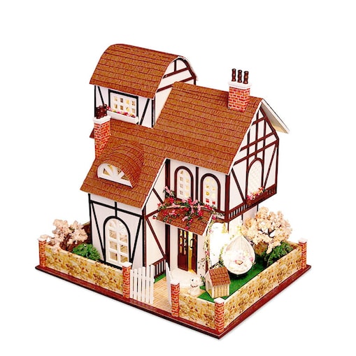 Miniaturowy domek - Dom na farmie tulipanów