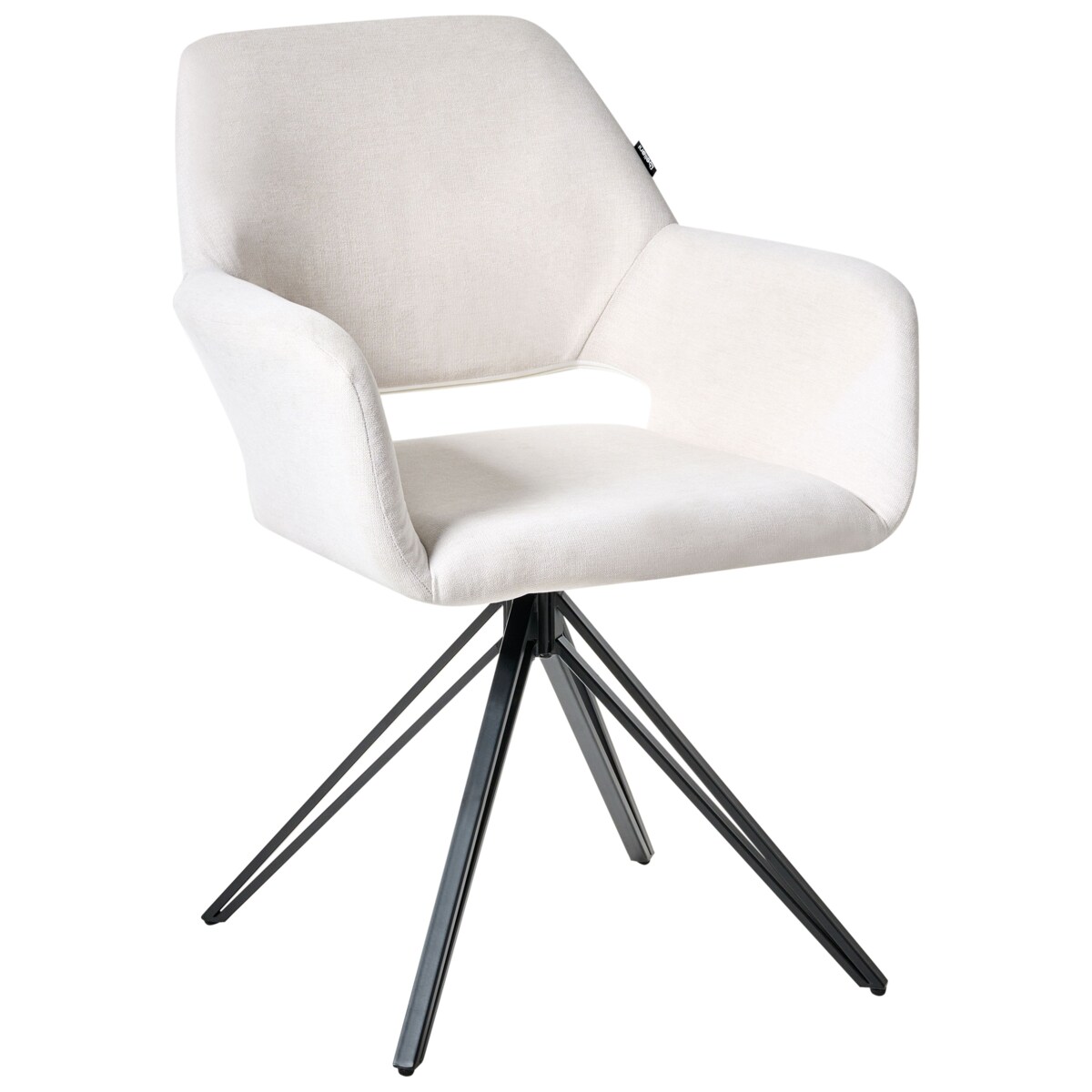 Zestaw 2 krzeseł do jadalni CINEY Złamana biel