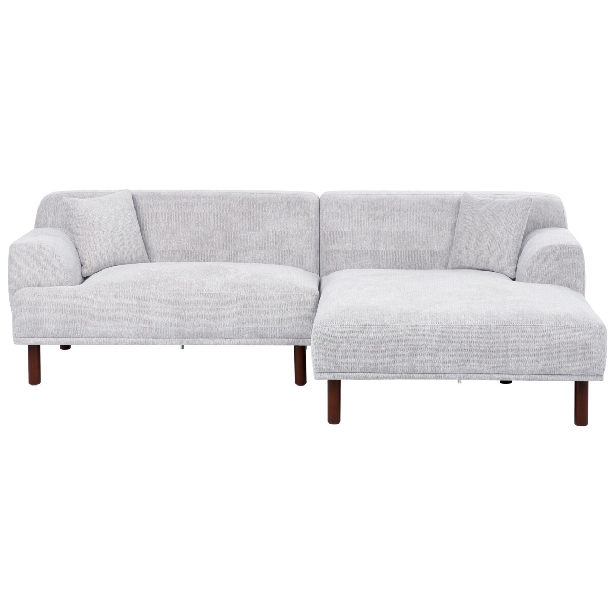 Sofa narożna lewostronna HOLT Jasnoszary Lewostronny