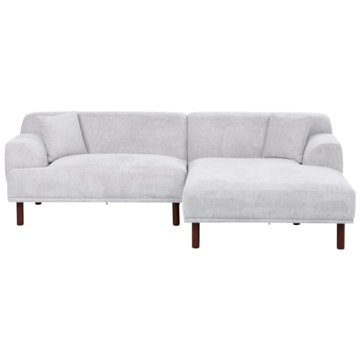 Sofa narożna lewostronna HOLT Jasnoszary Lewostronny