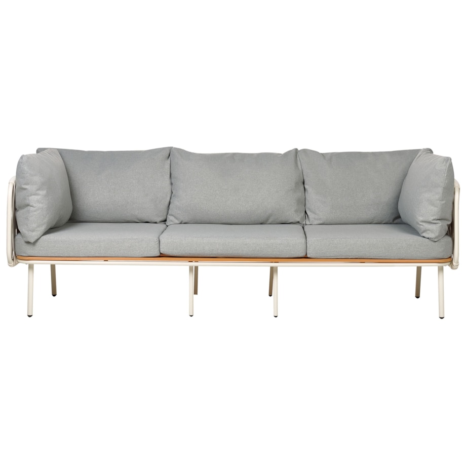 Duży zestaw wypoczynkowy Aluminium Szary SENISE