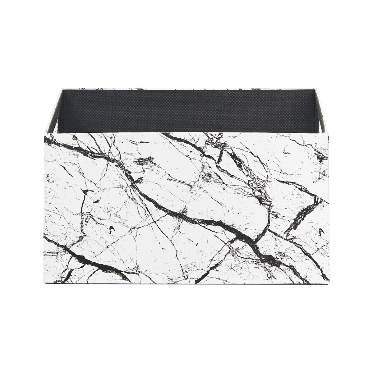 Zestaw 3 koszy z ekoskóry biały LARSA