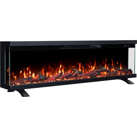 Kominek elektryczny à 3 côtés Emotion Flame Unity 107 - ścienny i do zabudowy - 107x19x36 cm - kominek LED - 900/1800 W