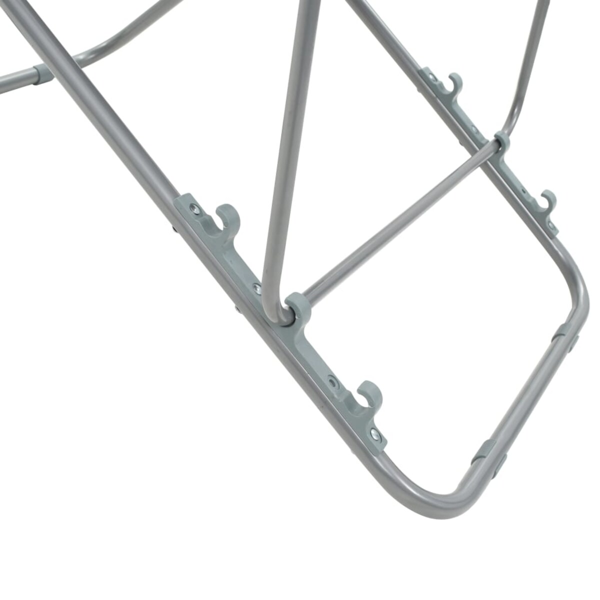 vidaXL Składane krzesła plażowe, 2 szt., stal i tkanina Oxford, czarne