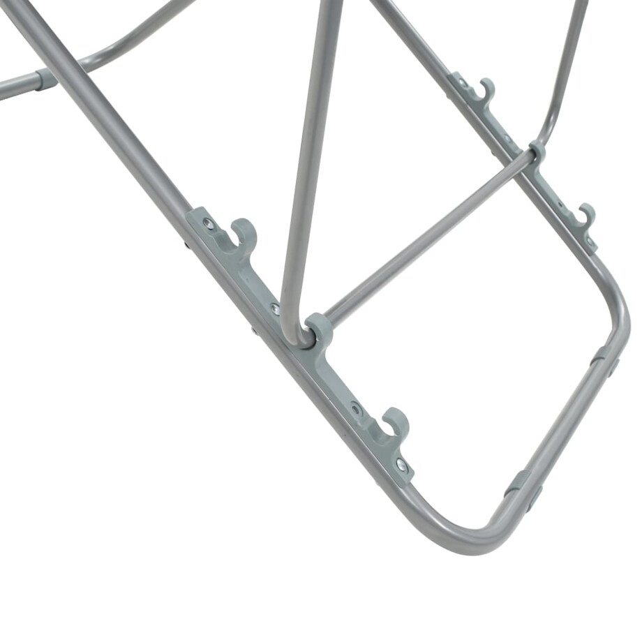 vidaXL Składane krzesła plażowe, 2 szt., stal i tkanina Oxford, czarne