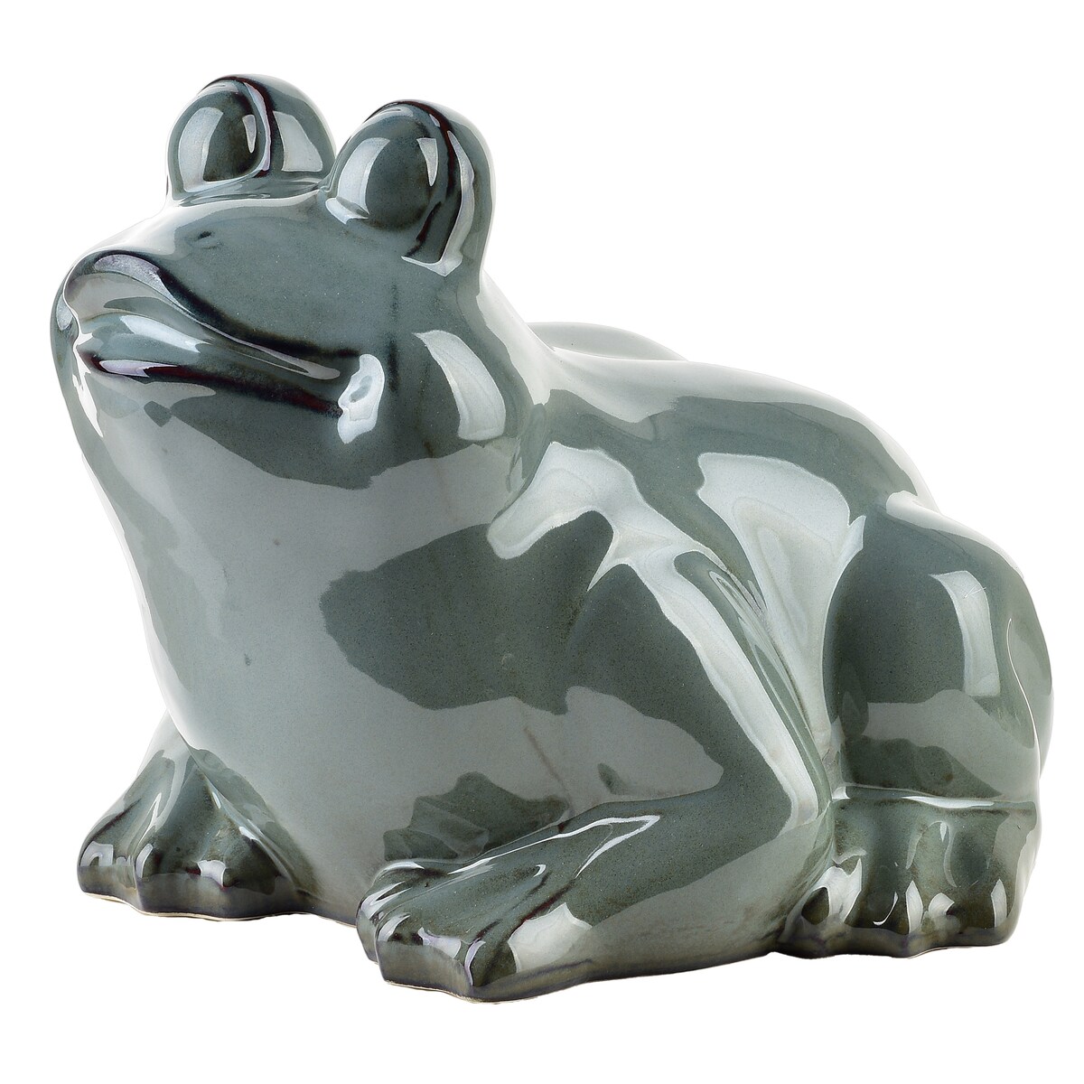 MAVE BLUE Figura żaba ceramiczna 27x26x20,5cm